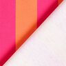 Dekostoff Halbpanama Blockstreifen – intensiv pink/orange,  thumbnail number 4