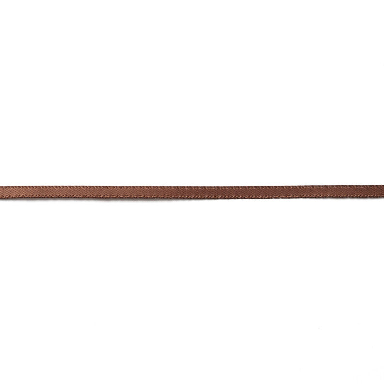 Satinband [3 mm] – dunkelbraun,  image number 1