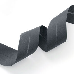 Schrägband Polycotton [50 mm] – dunkelgrau, 