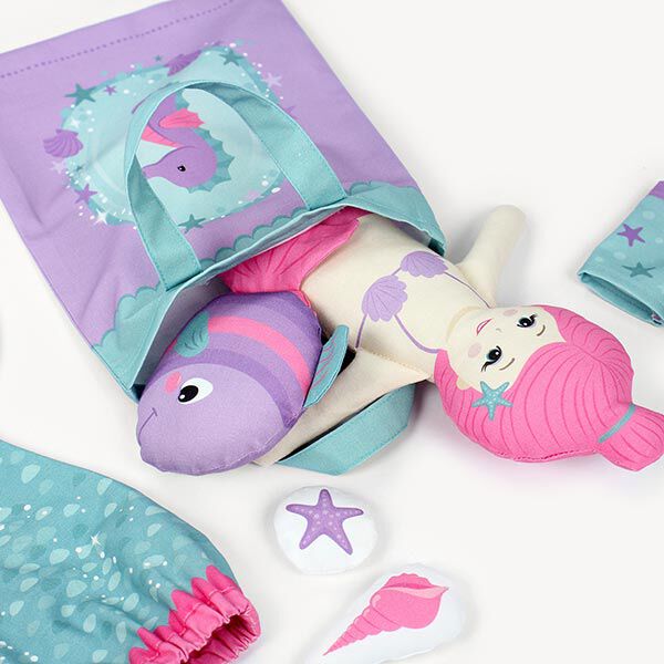 UNDERWATER TALES Cut & Sew Panel Stoff Meerjungfrau [ 80 x 155 cm ] | Kullaloo,  image number 11