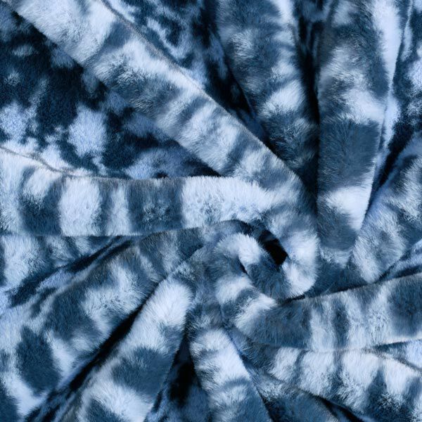 Fellimitat bunter Leopard – hellblau/marineblau,  image number 4