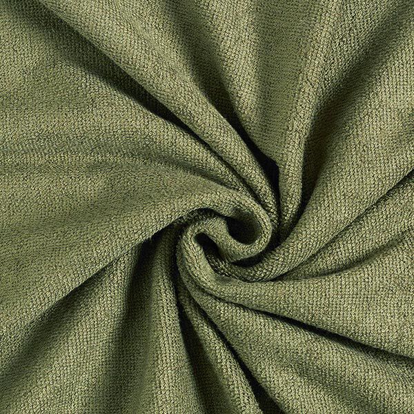 Kuschelfrottee Bambus Uni – oliv, image number 5