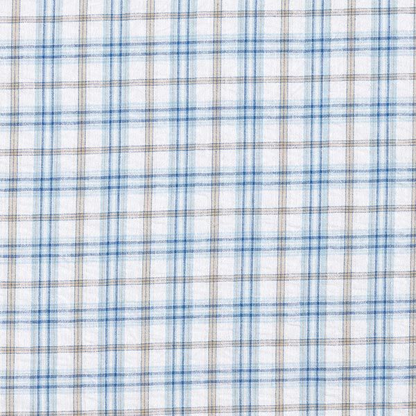 Baumwollstoff Karos Seersuckeroptik – weiss, image number 1