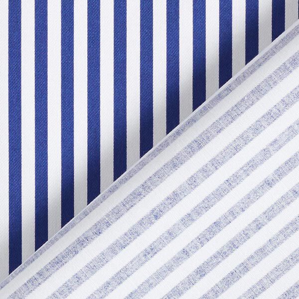 Baumwoll-Stretch Streifen – marineblau/weiss | Reststück 100cm