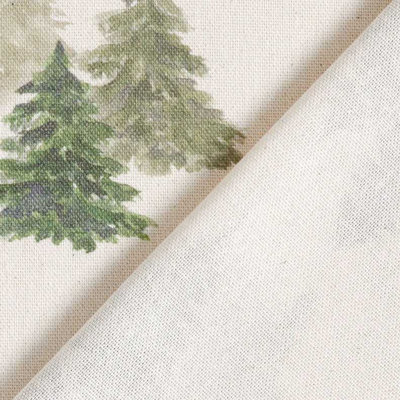 Dekostoff Halbpanama elegante Tannen – natur/pinie,  image number 4