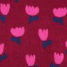 Teddyplüsch Tulpen | Poppy Fabrics – karminrot,  thumbnail number 1