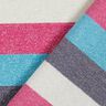 Glitzerjersey Streifen – intensiv pink/marineblau,  thumbnail number 4