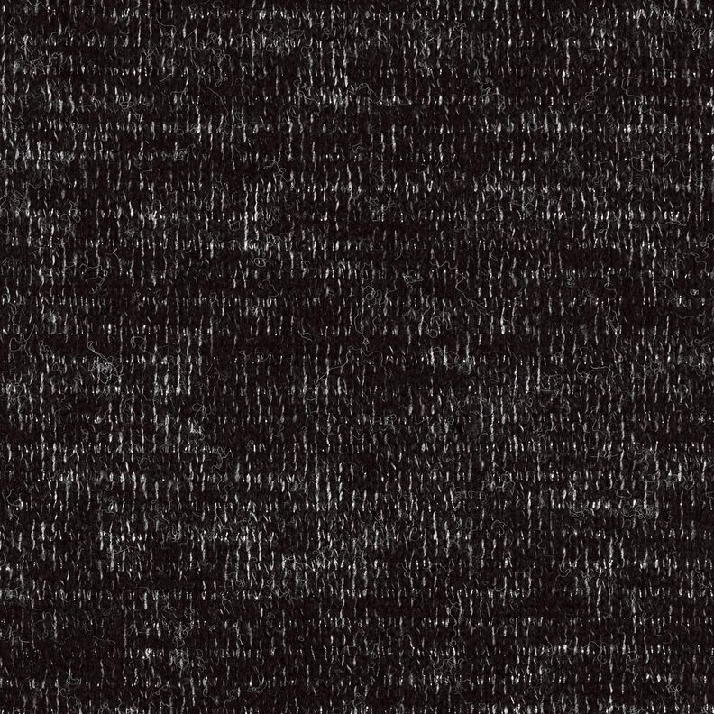 Strickstoff Woll-Mix Glitzer Melange – schwarz/silber metallic, image number 1