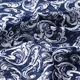 Georgette Ausbrennerkaro Jugendstilmuster – marineblau,  thumbnail number 2