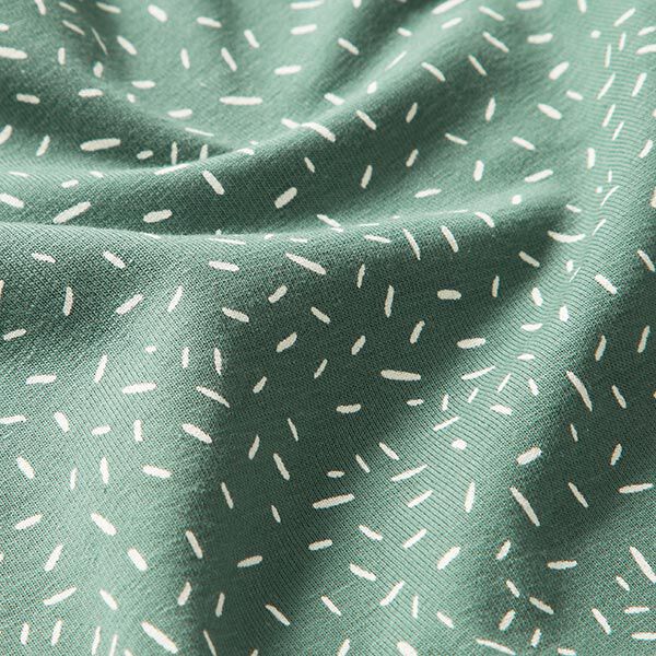 Baumwolljersey Konfetti – schilf | Reststück 100cm