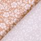 Baumwollpopeline Bi-Color-Blumen – hellbraun/wollweiss,  thumbnail number 4
