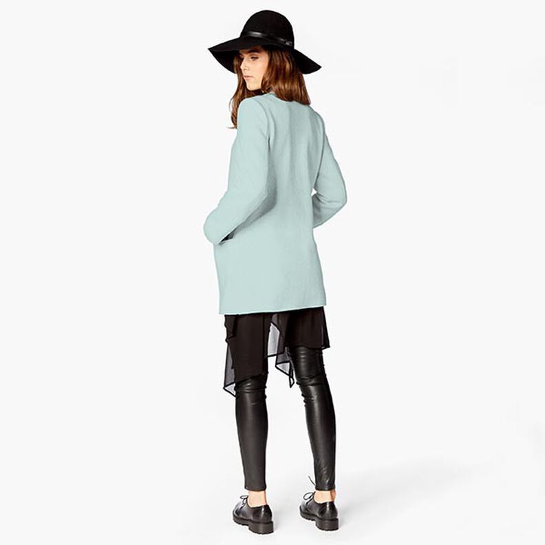 Baumwollfleece Uni – eisblau, image number 8