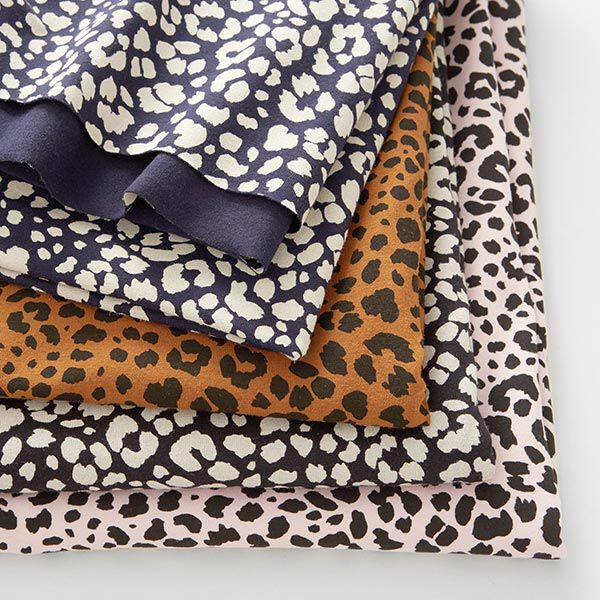 Baumwolljersey Leoprint – nachtblau, image number 5