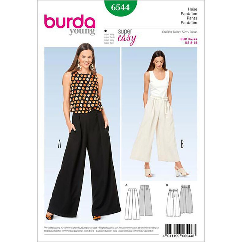 Hose | Burda 6544 | 34-44,  image number 1