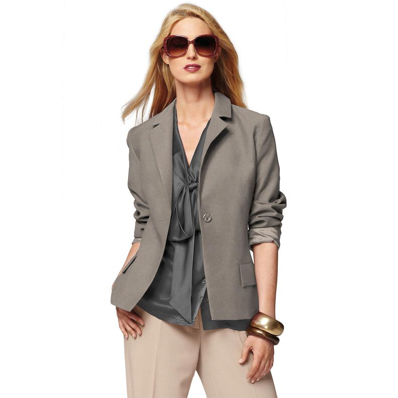 Bi-Stretch Gabardine – dunkeltaupe,  image number 6