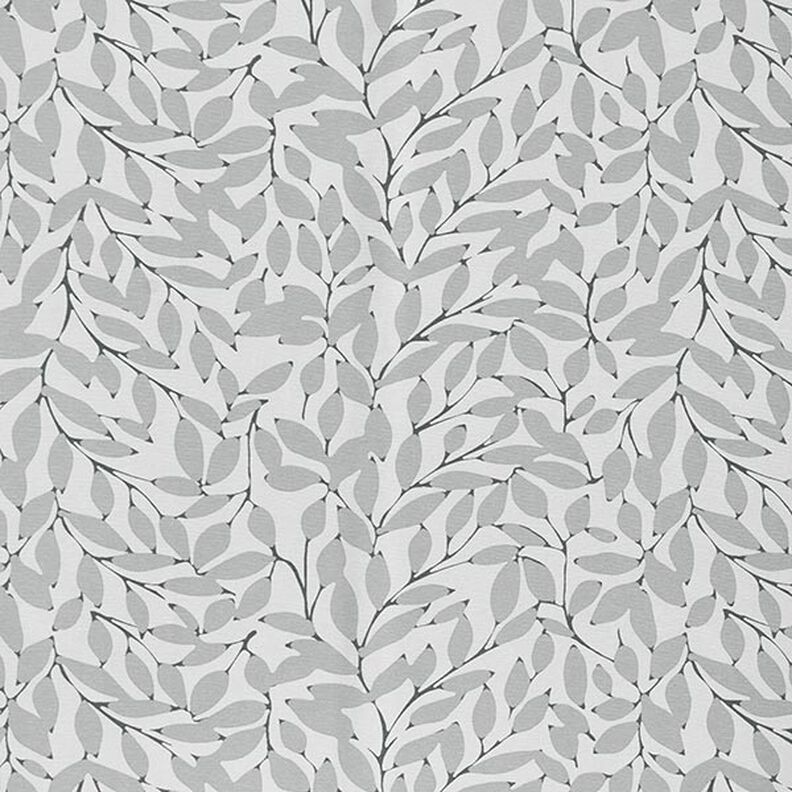 Dekostoff Canvas verschwommene Blätter – nebelgrau/grau,  image number 1