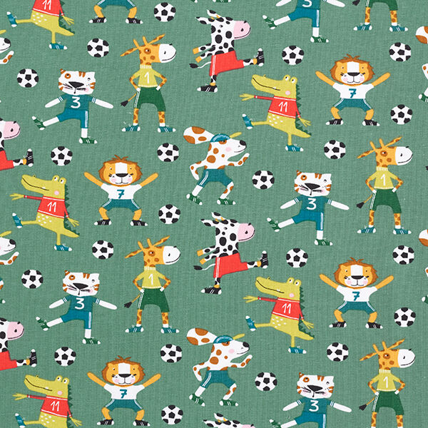 Baumwolljersey Fußball-Tiere – schilf