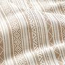 Dekostoff Jacquard Ethno-Streifen &ndash; anemone/wollweiss,  thumbnail number 2