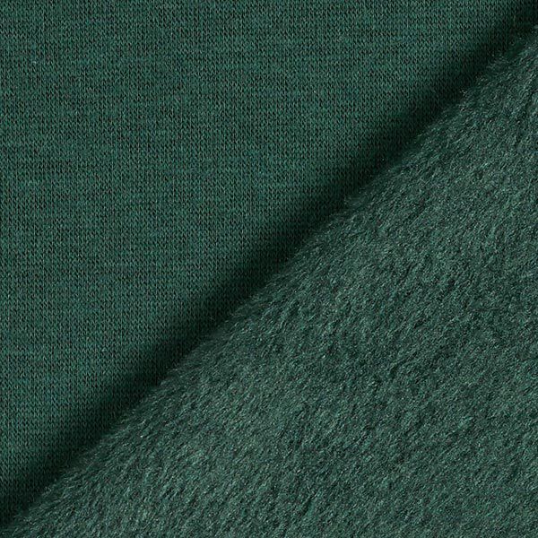 Alpenfleece Kuschelsweat Uni – dunkelgrün | Reststück 100cm