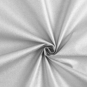 Beschichtete Baumwolle Glitzer – silber metallic, 