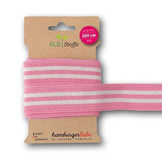 GOTS Bio Jacquardband STRIPE ME COLLEGE [200 cm | 3,5 cm] | Albstoffe | Hamburger Liebe, 