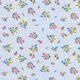 Baumwollpopeline süße Blümchen – babyblau,  thumbnail number 1