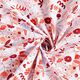 Baumwollstoff Cretonne abstrakte Blumen – weiss/rosa,  thumbnail number 4