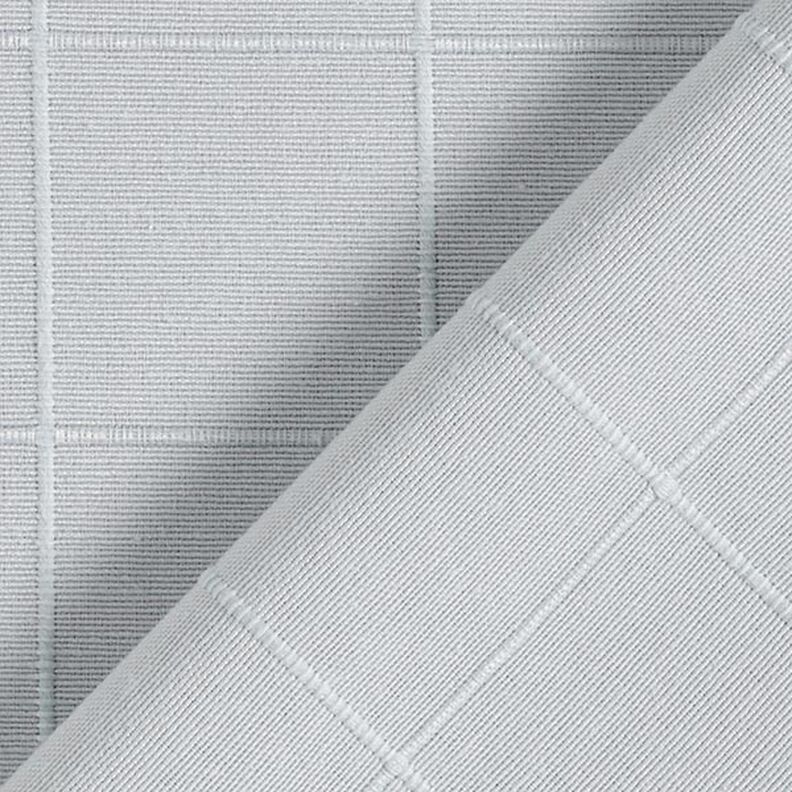 Dekostoff Gitter-Karo recycelt – silbergrau,  image number 3
