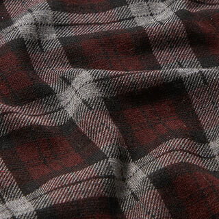 Romanit Jersey Karo – bordeauxrot/grau, 