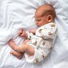 GOTS Baumwolljersey Affen im Dschungel Digitaldruck | Poppy Fabrics – weiss/dunkelbraun,  thumbnail number 4