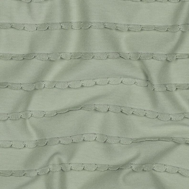 Baumwolljersey R&uuml;schen &ndash; schilf,  image number 2