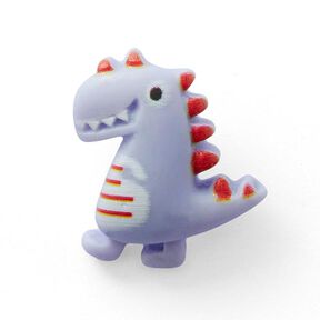 Ösenknopf Dino [ Ø20 mm ] – lila/rot, 