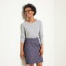 Hosenstoff Denim-Optik Leoprint – aubergine/jeansblau,  thumbnail number 5