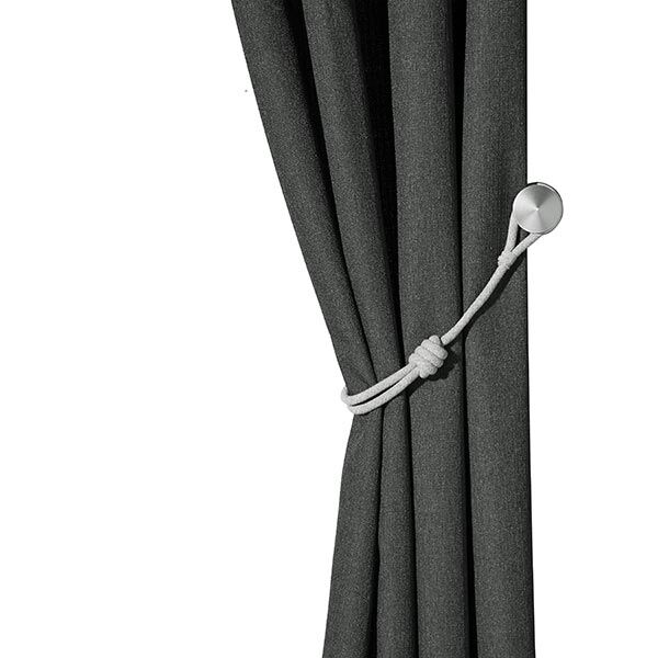 Raffhalter mit Rollknoten, längenverstellbar – hellbeige | Gerster, image number 2