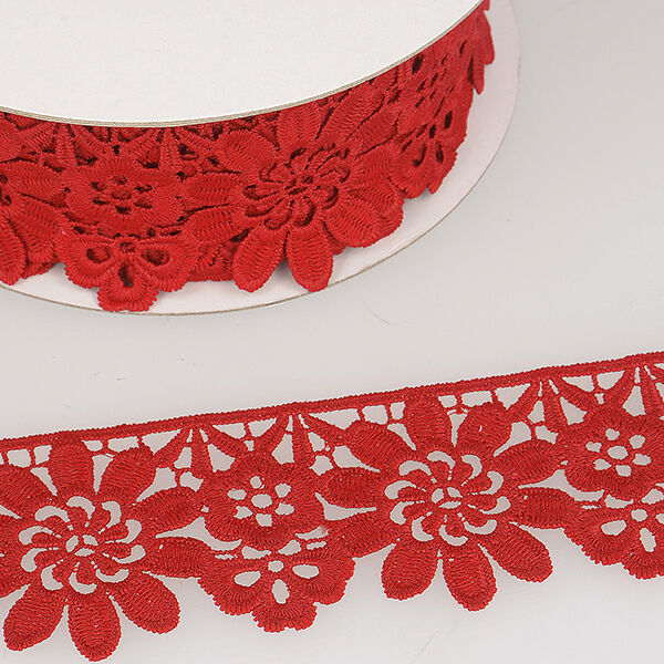 Blumenspitzenband – rot, image number 2