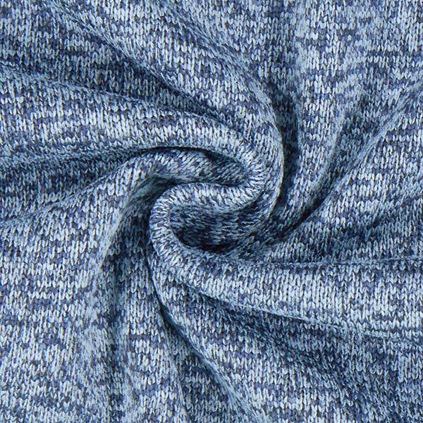 Strickfleece – blau | Reststück 100cm
