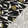 Viskose-Leinen-Mix geometrisches Muster – schwarz/oliv,  thumbnail number 4