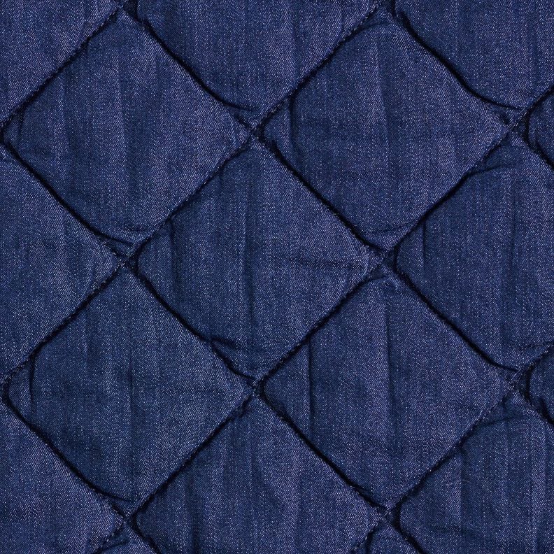 Jeans Steppstoff Rauten – nachtblau,  image number 1