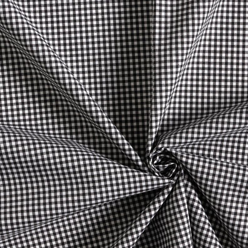 Hemdenstoff kleines Karo – schwarz/weiss,  image number 3