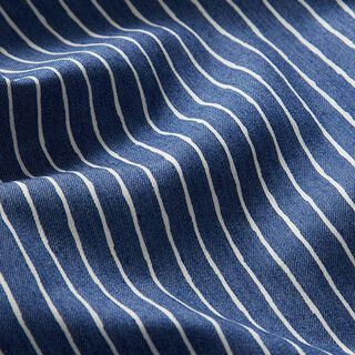Stretch Jeans ungleichmäßige Streifen – jeansblau, 