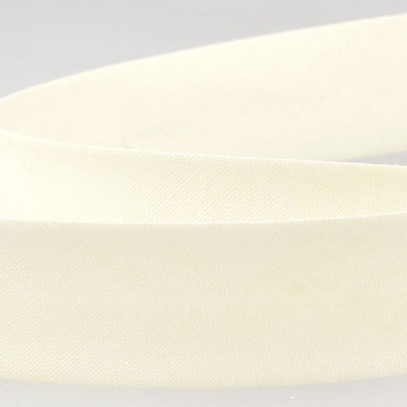 Schrägband Polycotton [20 mm] – wollweiss,  image number 2