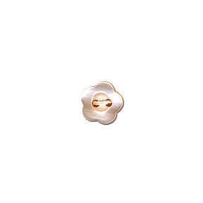 Knopf 2-Loch Blume – rosé, 