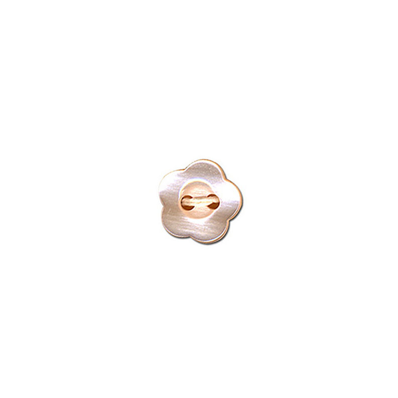 Knopf 2-Loch Blume – rosé,  image number 1