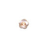 Knopf 2-Loch Blume – rosé,  thumbnail number 1