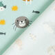 Baumwolljersey Tiergesichter unterwasser – aquablau,  thumbnail number 4