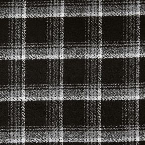 Mantelstoff Boulcé Karo – schwarz/weiss, 