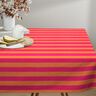 Dekostoff Halbpanama Blockstreifen – intensiv pink/orange,  thumbnail number 9