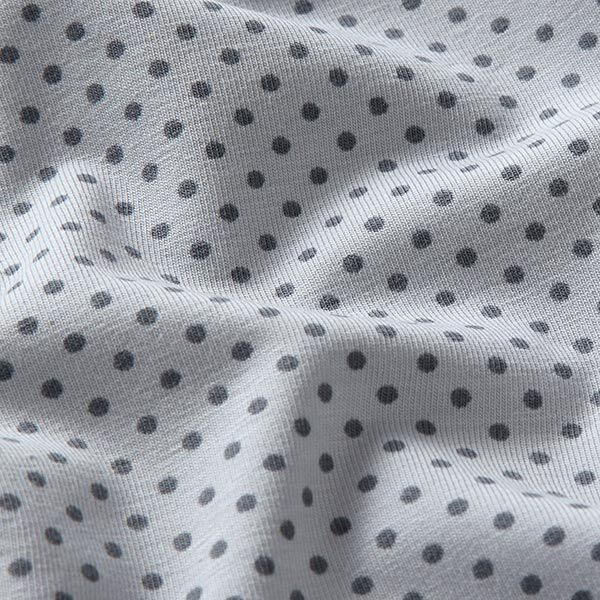 Baumwolljersey Pünktchen – grau | Reststück 50cm