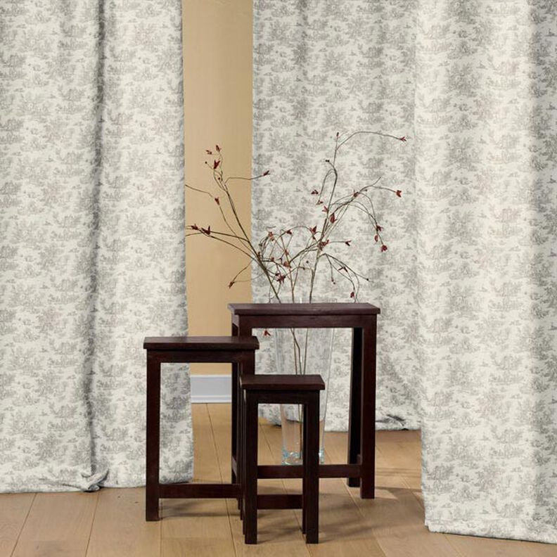 Baumwollstoff kleine Pastorale 280 cm – grau,  image number 4