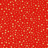 Baumwollstoff Cretonne weihnachtlicher Sternenhimmel klein – rot/gold,  thumbnail number 1